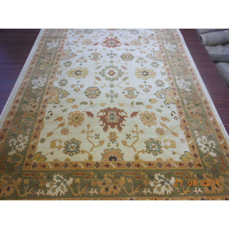 SAFAVIEH Heirloom Quinn Traditional Oriental Rug - 8' x 11' - Cream/Green