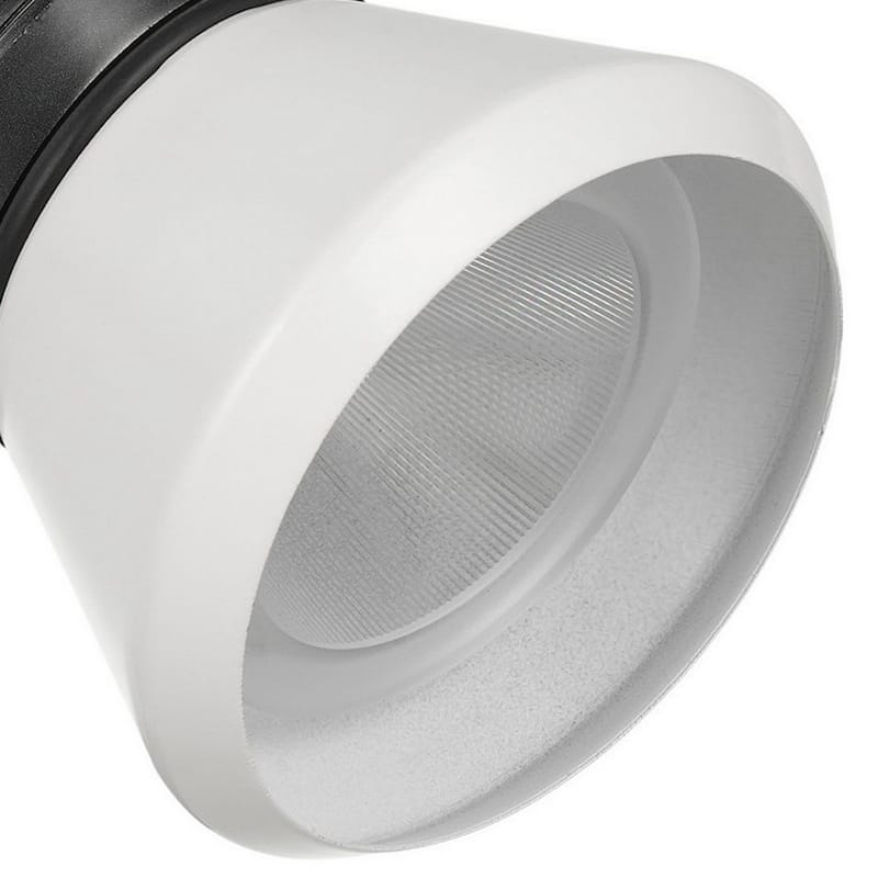 10W Integrated LED Metal Track Fixture with Cone Head, Black and White