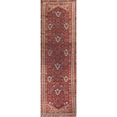 Malayer Antique Persian Runner Rug Handmade Wool Carpet - 3'1" x 13'3"