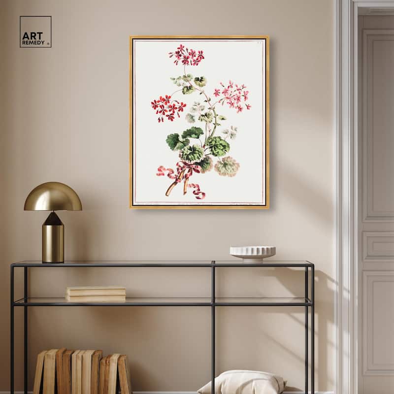 Carlet Variegated Geranium 1801 Canvas by Art Remedy