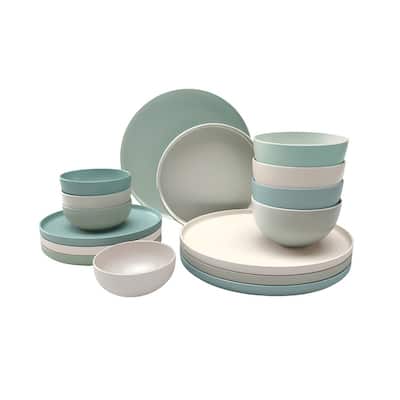 Rollo Artist's Blend 16 Piece Stoneware Dinnerware Set, Service for 4