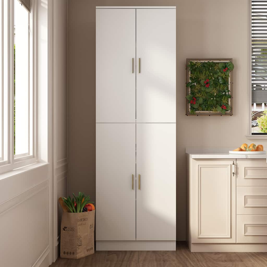 70.9"H Buffet Storage Cabinet Adjustable Shelf