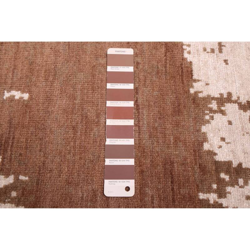 ECARPETGALLERY Hand-knotted Legacy Brown Silk, Wool Rug - 8'10 x 11'9