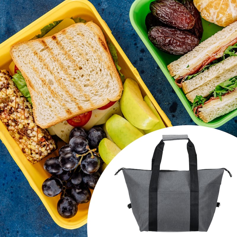 Insulated Lunch Bag, Lunch Tote Bag, 13.39"x7.48"x15.35"