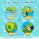 preview thumbnail 30 of 29, Inflatable Bounce House with Water Slide for Kids Includes Air Blower