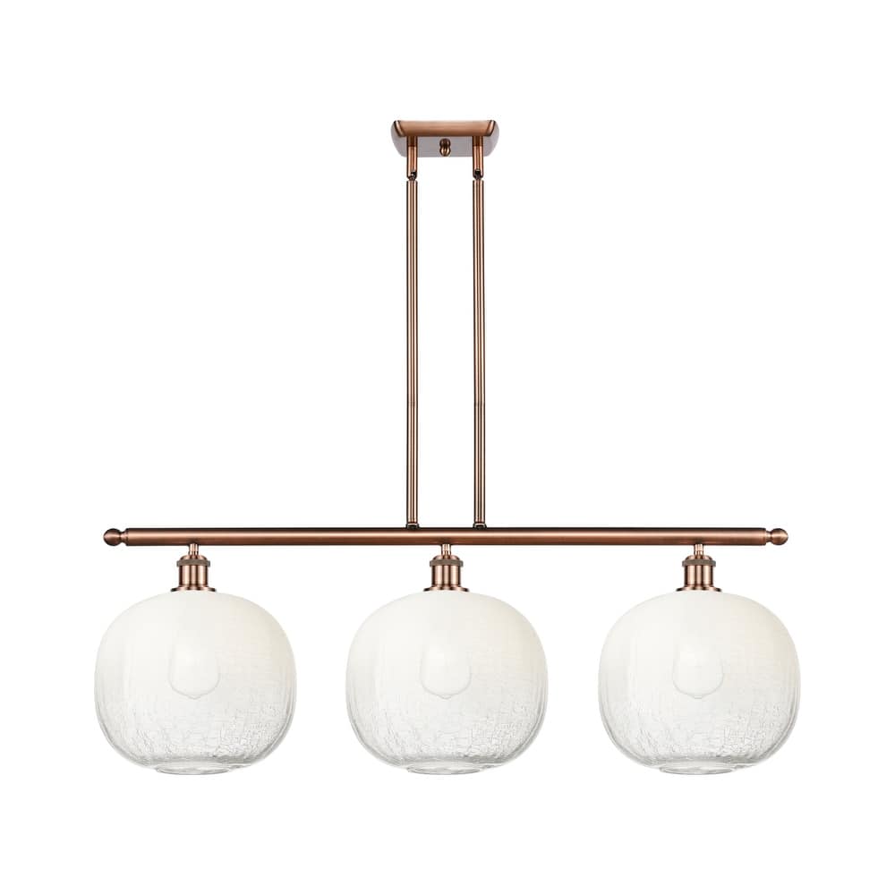 Innovations Lighting Endless Possibilities Ballston - Brookhaven Sphere - 3 Light 37" Stem Hung Island Light