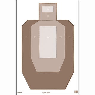 ipsc target paper scoring visible zones pcs ink brown