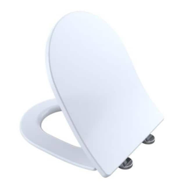 TOTO SS247R Slim D-Shape Closed-front Toilet Seat with SoftClose - Cotton