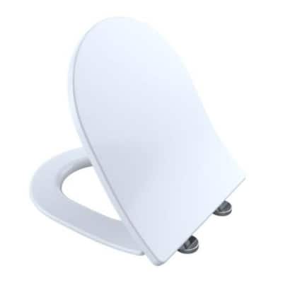 TOTO SS247R Slim D-Shape Closed-front Toilet Seat with SoftClose