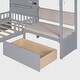 preview thumbnail 19 of 28, Twin Size House Bed with Upholstered Sofa