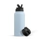 preview thumbnail 15 of 53, JoyJolt Vacuum Insulated Stainless Steel Water Bottle with Flip Lid & Sport Straw Lid - 32 oz Blue