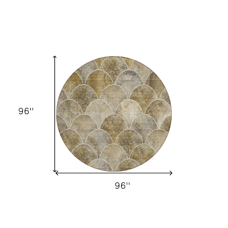 HomeRoots Abstract Transitional Rectangle Outdoor Rug