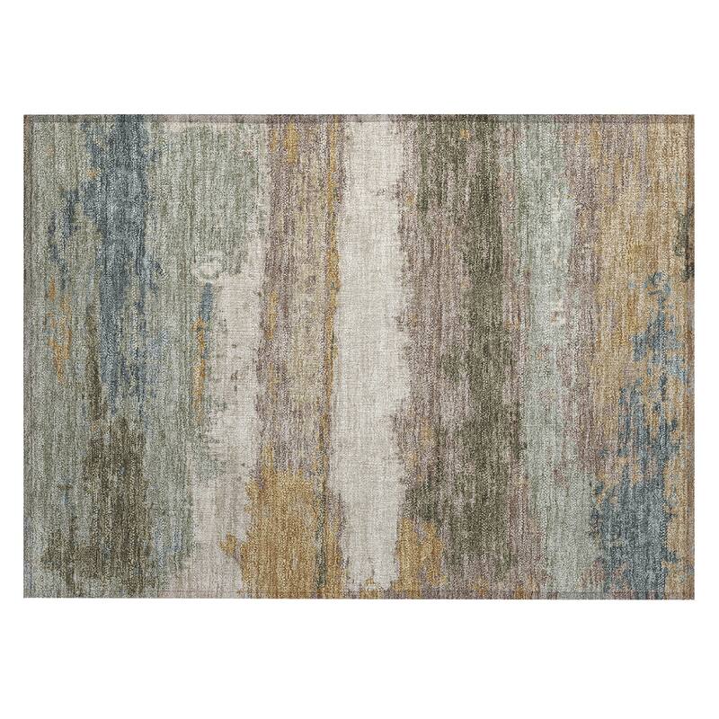 Machine Washable Indoor/ Outdoor Modern Buena Chantille Rug