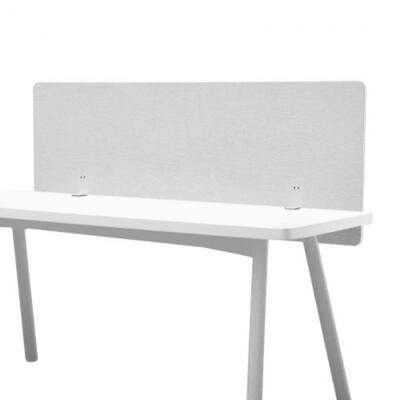 Desk Divider Privacy Panel 60"x24" with Clamp-on Mount - 60 x 3.2 x 24 in