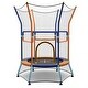 preview thumbnail 3 of 25, Mini Trampoline for Kids with Safety Enclosure Net and Foam Handles