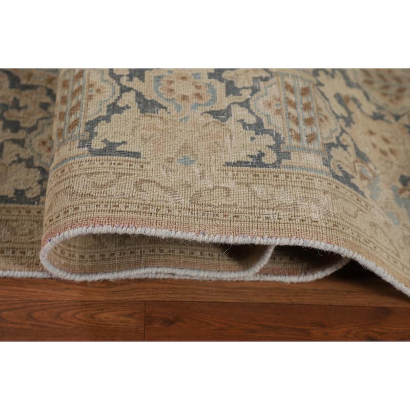 Kerman Persian Vintage Area Rug Hand-Knotted Wool Carpet - 9'10" x 13'3"