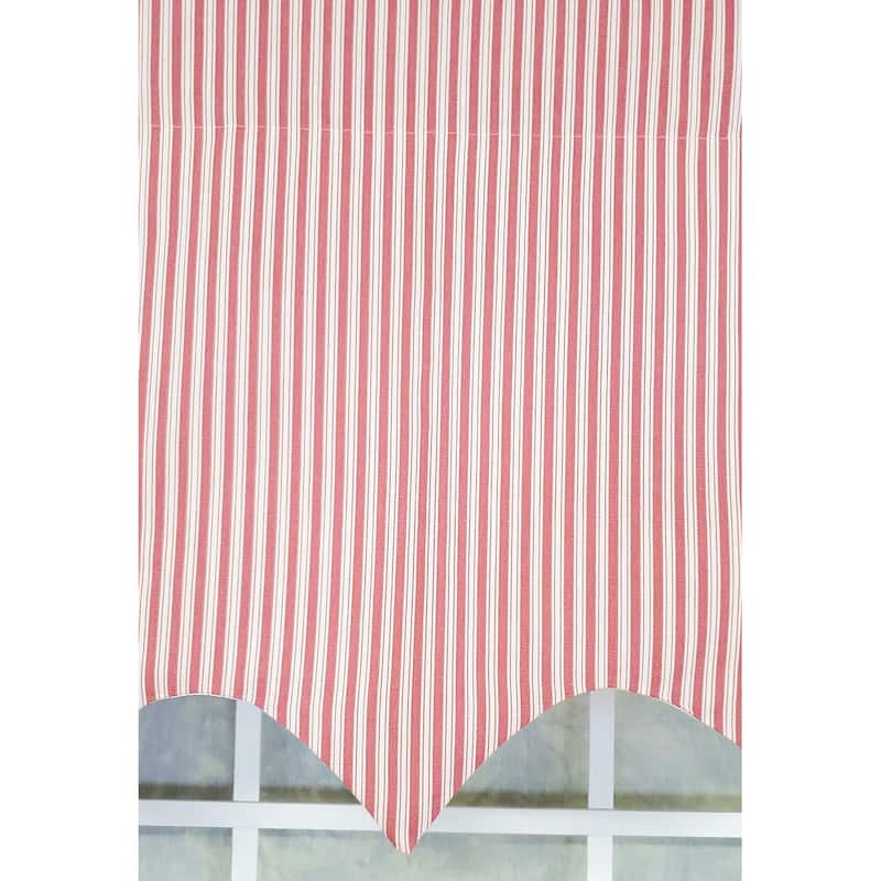 RLF Home Design MG-Ticking Stripe Regal Window Valance