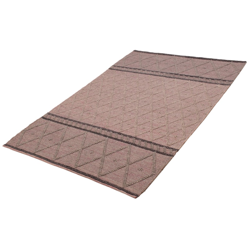 ECARPETGALLERY Braid weave Sienna Grey Wool Rug - 6'1 x 8'10