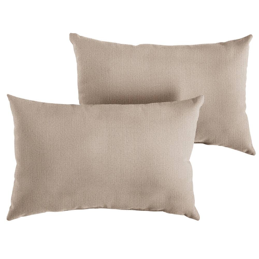 Sunbrella Textured Indoor/Outdoor Knife Edge Pillow (Set of 2)