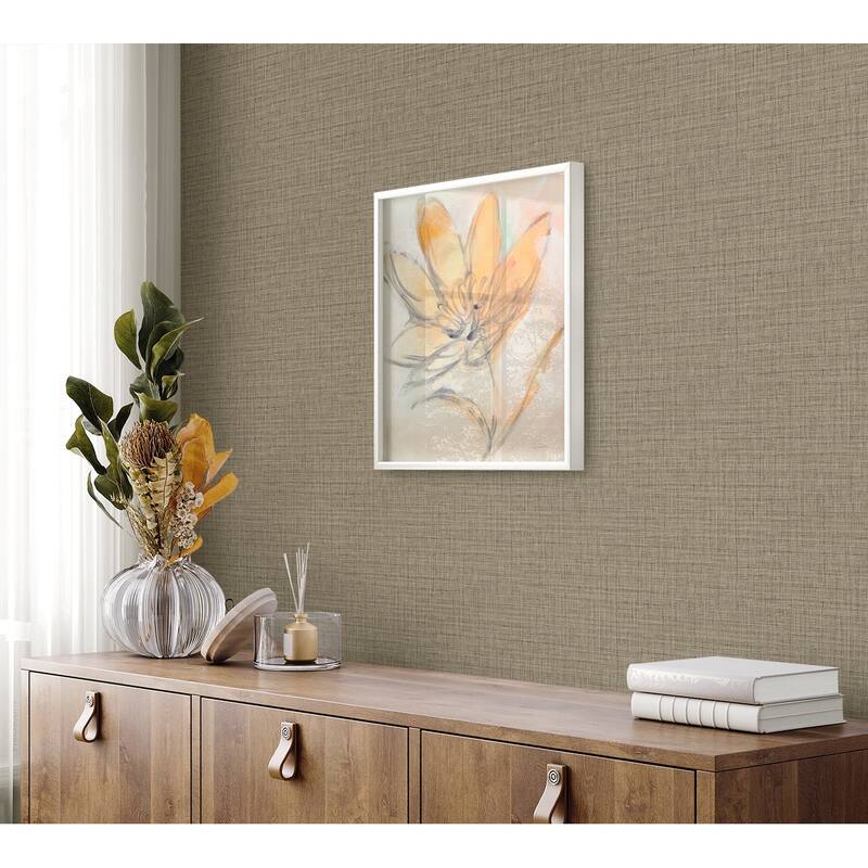 Seabrook Designs Harvest Twine Embossed Vinyl Unpasted Wallpaper