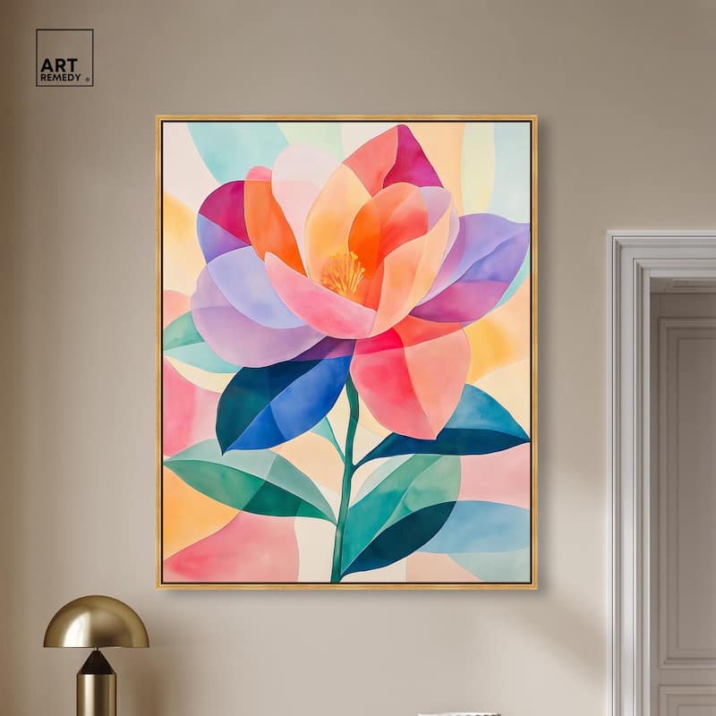 Ail Geofloral II Canvas by Art Remedy