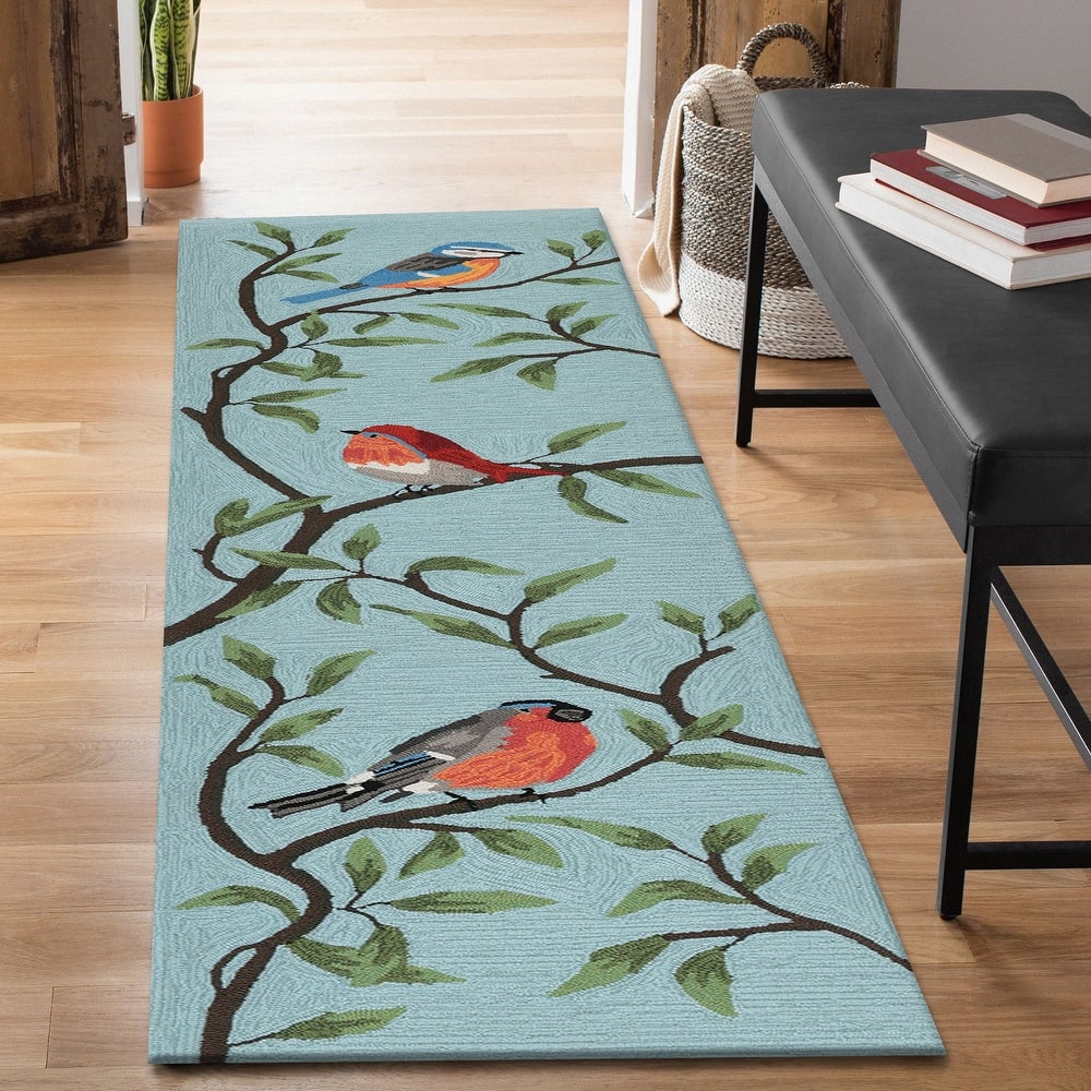 Liora Manne Ravella Birds On Branches Indoor/Outdoor Rug