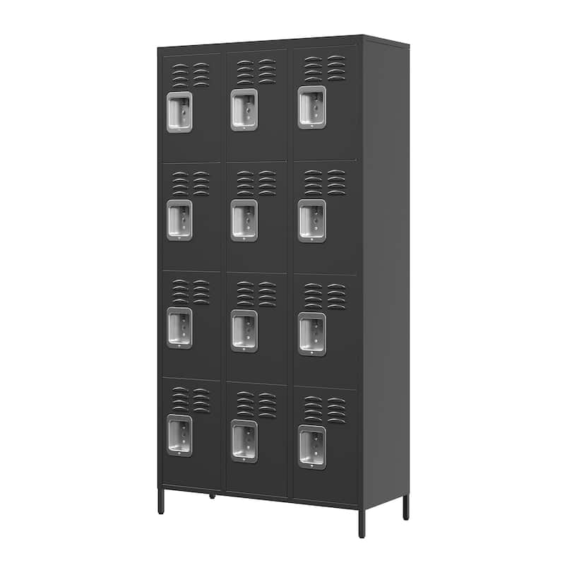 12 Door 72"H Metal Lockers With Lock
