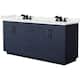 Option Dark Blue / White Quartz Top / Matte Black