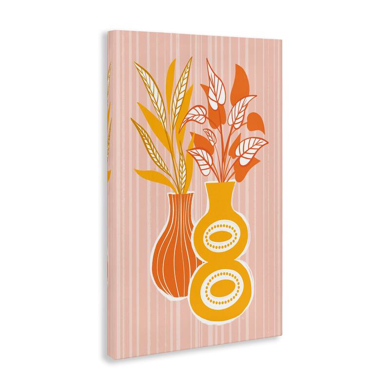 Stupell Orange & Yellow Vases Canvas Wall Art Design By Martina Pavlova