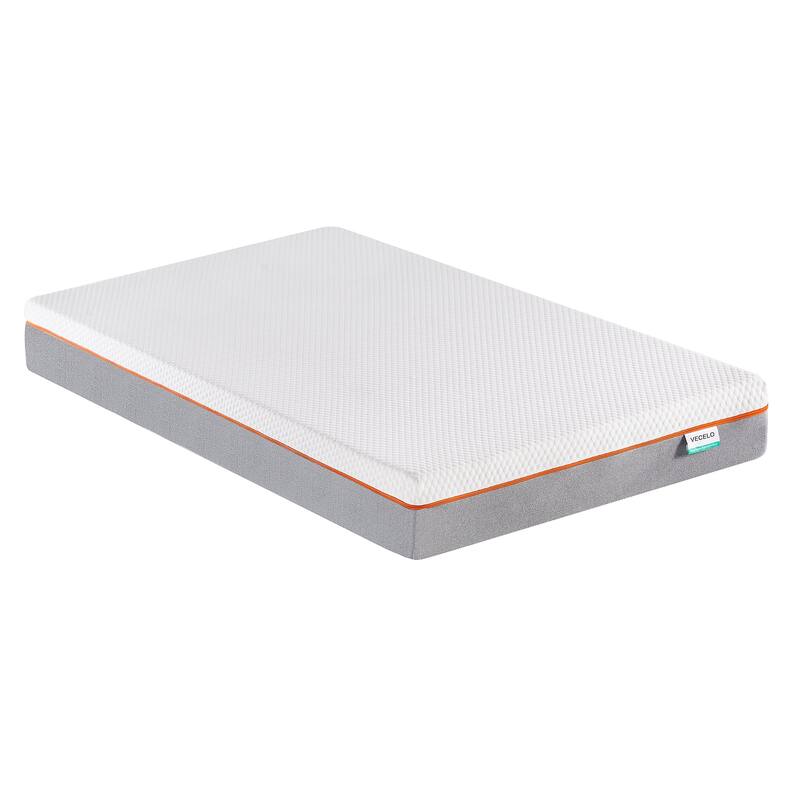 Javlergo 7.9 Inch Memory Foam Mattress for Cool Night & Pressure Relief, Medium Firm Feel - Queen