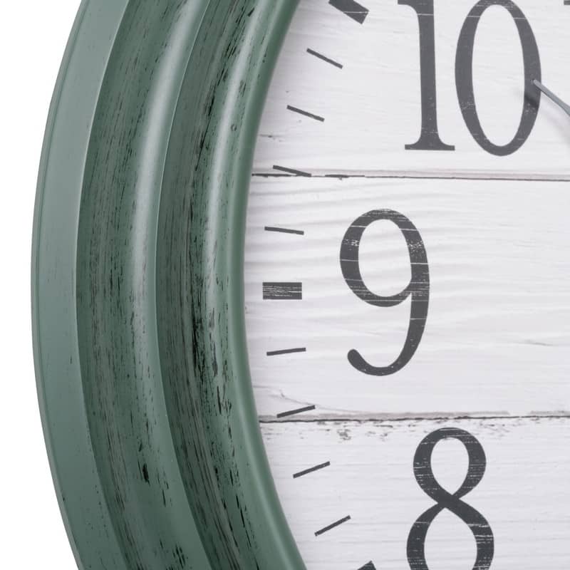 La Crosse 15.75 In. Outdoor Sagebrook Temp Quartz Clock