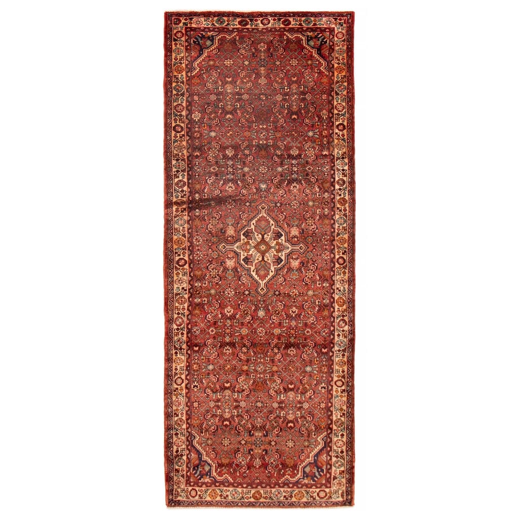 ECARPETGALLERY Hand-knotted Andelz Copper Wool Rug - 4'0 x 10'7