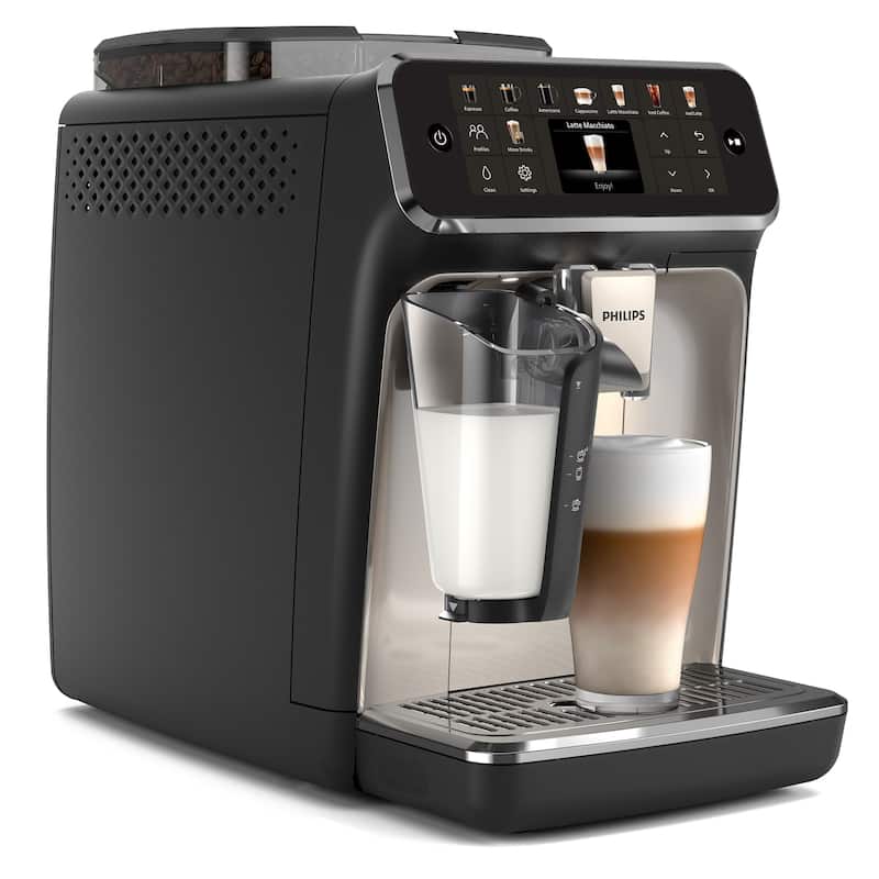 Philips 5500 Fully Automatic Espresso Machine with LatteGo Milk Frother, Grey Chrome