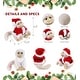 preview thumbnail 2 of 4, DolliBu Santa White Squirrel Monkey Stuffed Animal Plush with Outfit - 12.5 inches