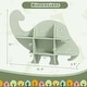 preview thumbnail 5 of 4, KidsDinosaur Wall Mounted Bookshelf Hanging Book Shelf