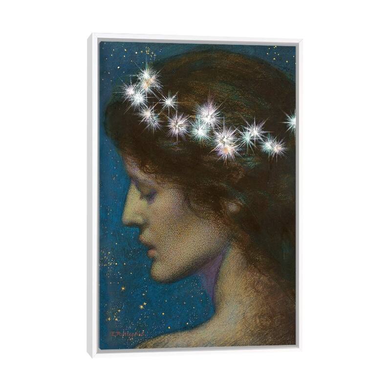iCanvas "Night" by Edward Robert Hughes Framed - White - 26x18