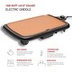 preview thumbnail 3 of 9, Caynel 16 inches Professional Electric Griddle with Smoke less Non-Stick Coating