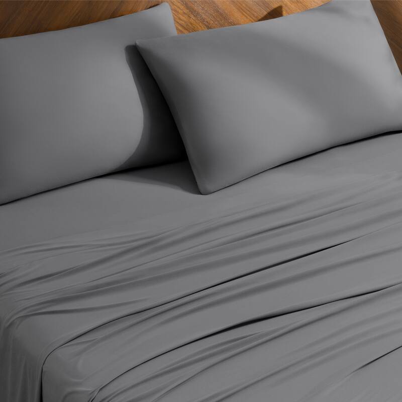 Bare Home Microfiber Stretch Knit Sheet Set