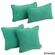 preview thumbnail 8 of 19, Blazing Needles Delaney Microsuede Throw Pillow Set (Set of 4)