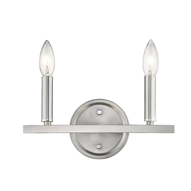 Steel Wall Sconce 2 Light LED Reversible Mount Fixture - 4” x 12” x 6.63” (D x W x H)