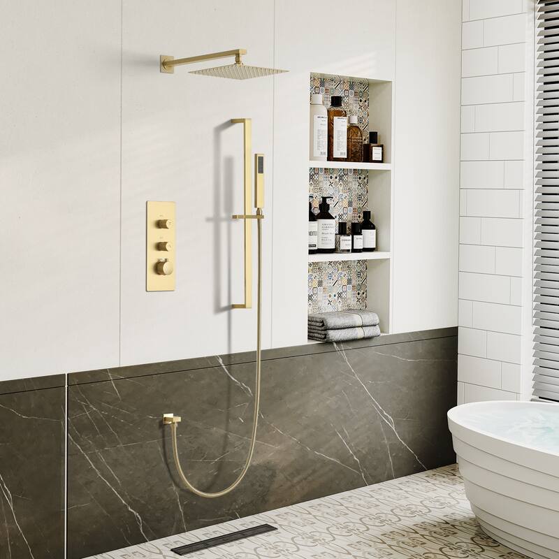 12" Wall Mounted Rain Shower Head Systems