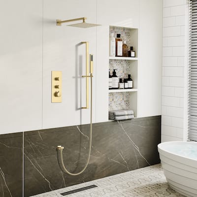 12" Wall Mounted Rain Shower Head Systems