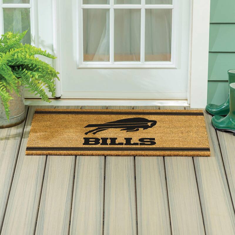 Buffalo Bills Monochrome Indoor/Outdoor Coir Door Mat - 36" x 24"