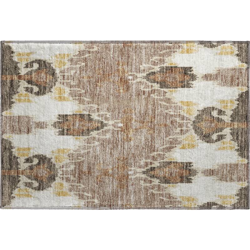 Premium Washable Super Soft Boho Ikat Mayfield Rug
