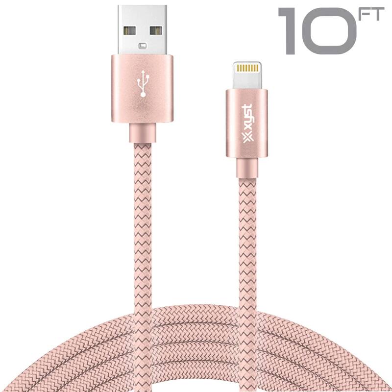Xyst Charge and Sync USB to Lightning Braided Cable 10Ft