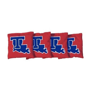 Louisiana Tech Bulldogs Red Cornhole Bags