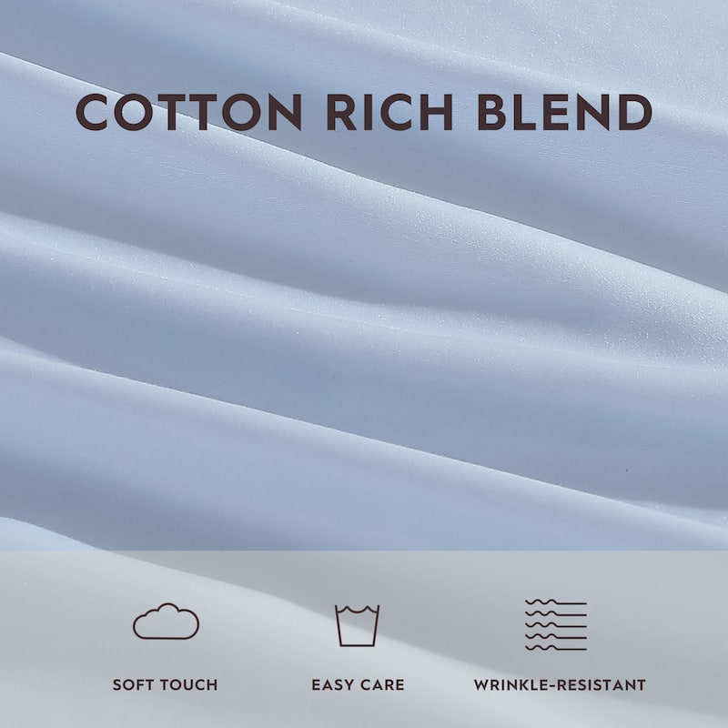 Laura Ashley T800 Cotton Sateen Solid Sheet Set