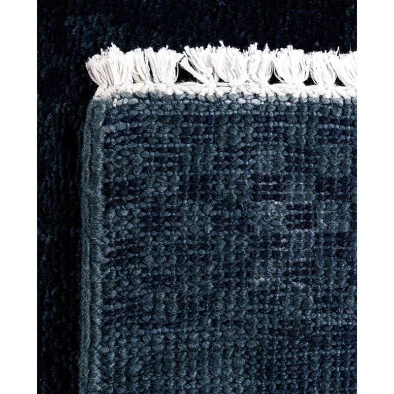 Overdyed One-of-a-Kind Hand-Knotted Area Rug - Black - 2' 5" x 10' 4"