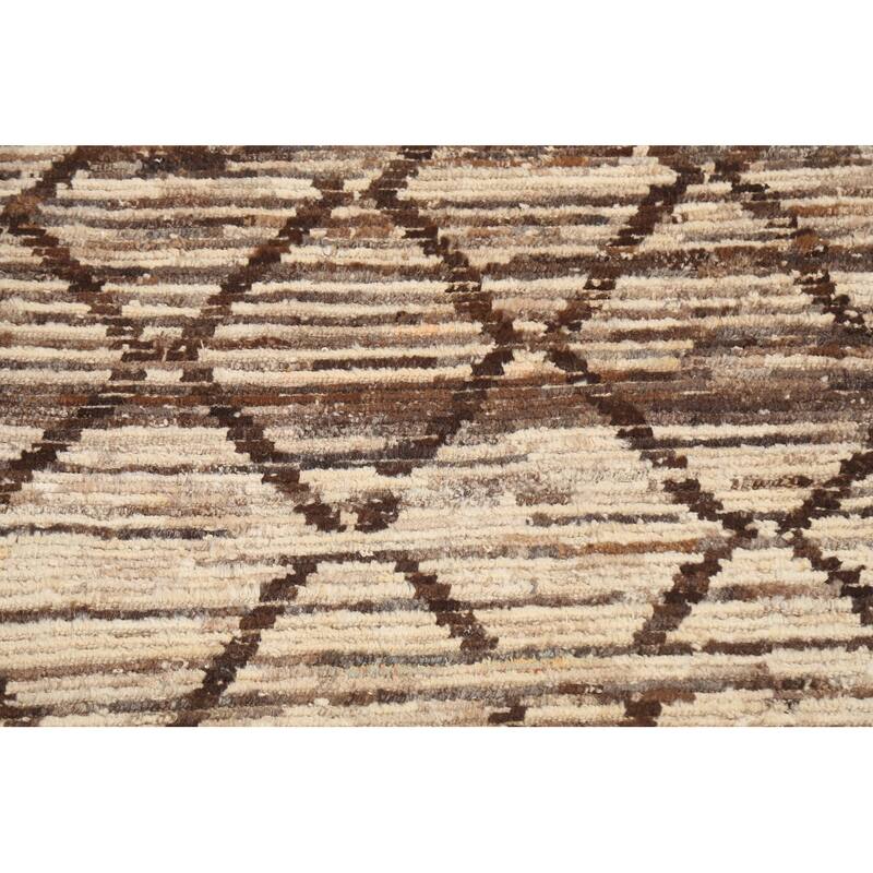 Contemporary Oriental Wool Gabbeh Kashkoli Area Rug Handmade Carpet - 3'2" x 4'11"