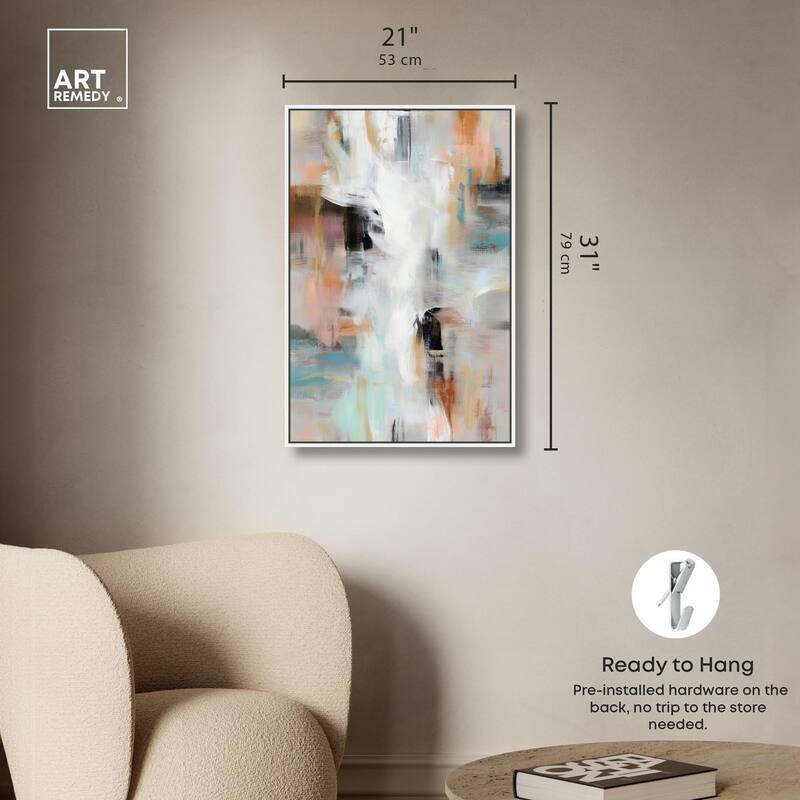 Gilded Mist Canvas by Art Remedy